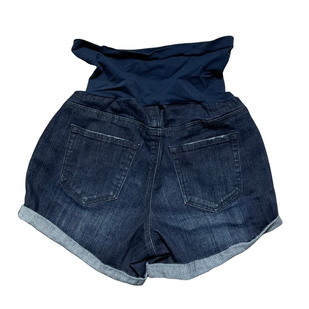 Luxe Essentials Denim L.E.D. Maternity Denim Jean Shorts M